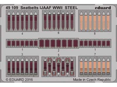 Seatbelts IJAAF WWII STEEL 1/48 - zdjęcie 1