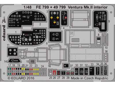 Ventura Mk. II interior 1/48 - Revell - zdjęcie 1