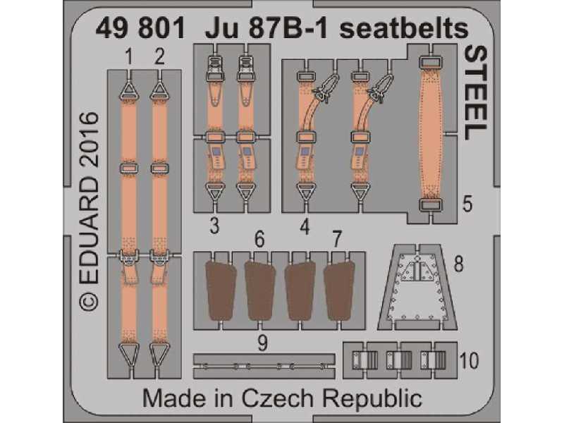 Ju 87B-1 seatbelts STEEL 1/48 - Airfix - zdjęcie 1