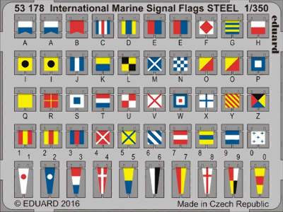 International Marine Signal Flags STEEL 1/350 - zdjęcie 1