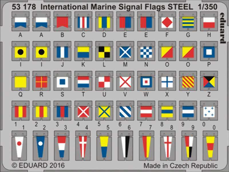 International Marine Signal Flags STEEL 1/350 - zdjęcie 1 International Marine Signal Flags STEEL 1/350 - zdjęcie 1