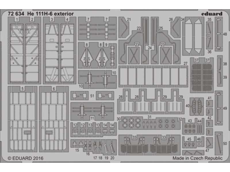He 111H-6 exterior 1/72 - Airfix - zdjęcie 1 He 111H-6 exterior 1/72 - Airfix - zdjęcie 1