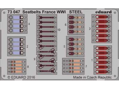 Seatbelts France WWI STEEL 1/72 - zdjęcie 1