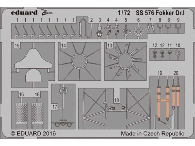 Fokker Dr. I 1/72 - Eduard - zdjęcie 1 Fokker Dr. I 1/72 - Eduard - zdjęcie 1