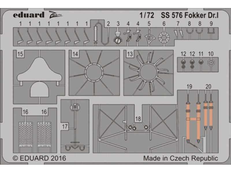 Fokker Dr. I 1/72 - Eduard - zdjęcie 1