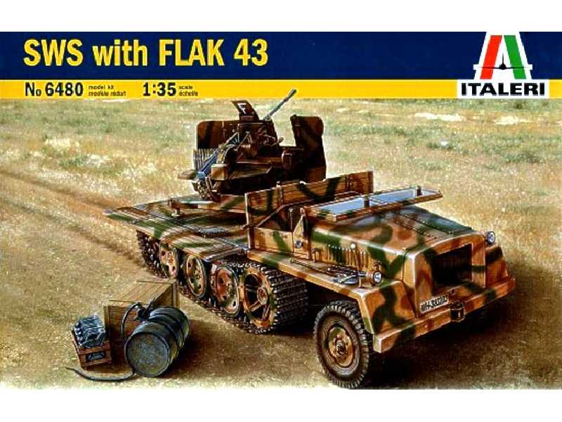 Transporter SWS z działkiem Flak 43 - zdjęcie 1 Transporter SWS z działkiem Flak 43 - zdjęcie 1