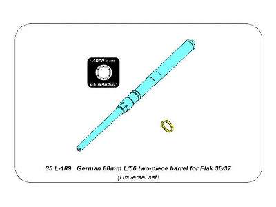 Dwuczęściowa lufa 88mm L/56 do niemieckich dział typu Flak - zdjęcie 15