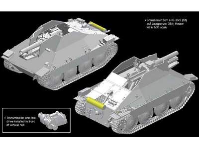 15cm s.IG.33/2(Sf) auf Jagdpanzer 38(t) Hetzer - Smart Kit - zdjęcie 13