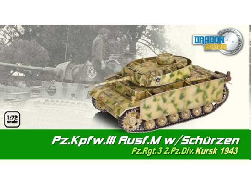 Pz.Kpfw.III Ausf.M w/Schurzen Pz.Rgt.3 2.Pz.Div. Kursk 1943 - zdjęcie 1 Pz.Kpfw.III Ausf.M w/Schurzen Pz.Rgt.3 2.Pz.Div. Kursk 1943 - zdjęcie 1