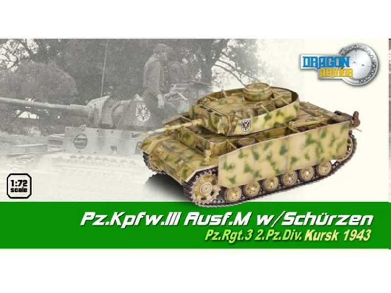 Pz.Kpfw.III Ausf.M w/Schurzen Pz.Rgt.3 2.Pz.Div. Kursk 1943 - zdjęcie 1