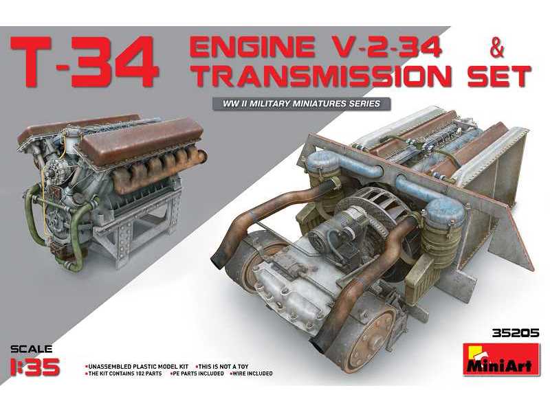 Silnik V-2-34 z przekładnią do czołgu T-34 - zdjęcie 1 Silnik V-2-34 z przekładnią do czołgu T-34 - zdjęcie 1