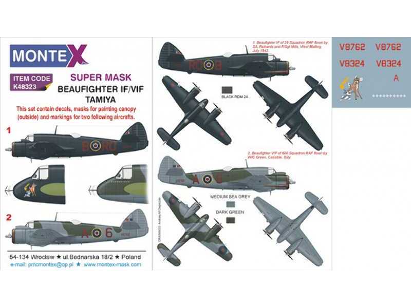 BEAUFIGHTER IF/VIF TAMIYA - zdjęcie 1 BEAUFIGHTER IF/VIF TAMIYA - zdjęcie 1