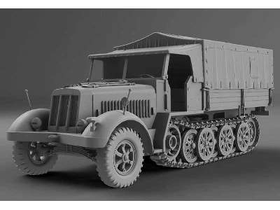 Sd.Kfz.7 - ostateczna wersja z plandeką - zdjęcie 13