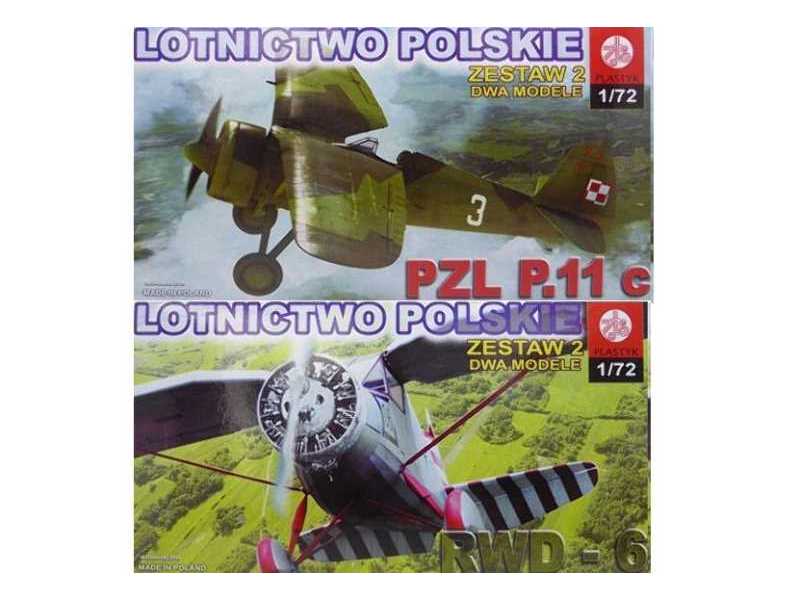 RWD-6 + PZL P.11c - 2 modele - zdjęcie 1 RWD-6 + PZL P.11c - 2 modele - zdjęcie 1