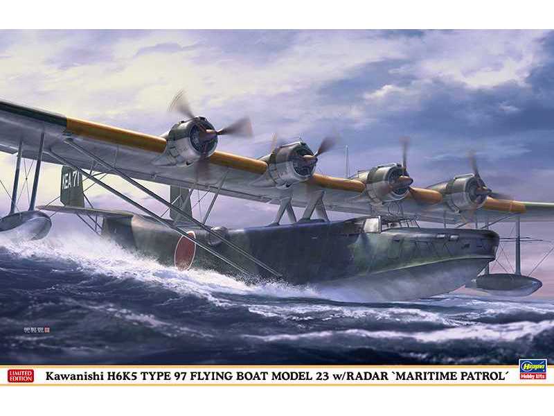 Kawanishi H6k5 Type 97 Flying Boat Mod23 W/Radar Maritime Patrol - zdjęcie 1 Kawanishi H6k5 Type 97 Flying Boat Mod23 W/Radar Maritime Patrol - zdjęcie 1