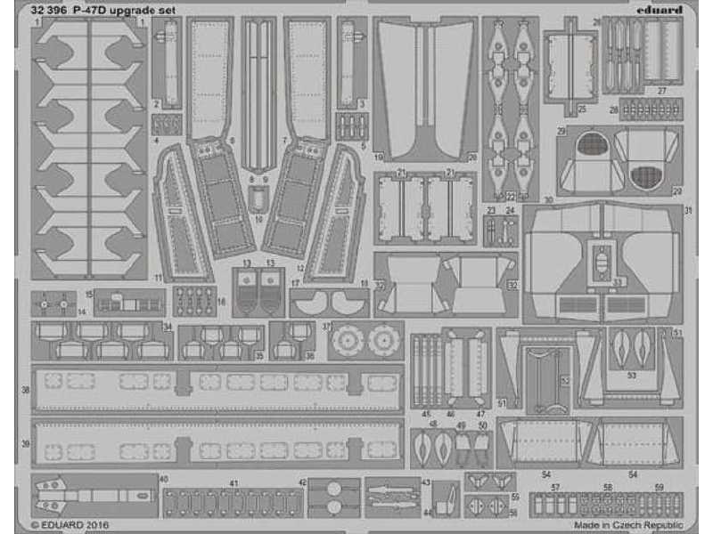 P-47D upgrade set 1/32 - Eduard - zdjęcie 1 P-47D upgrade set 1/32 - Eduard - zdjęcie 1