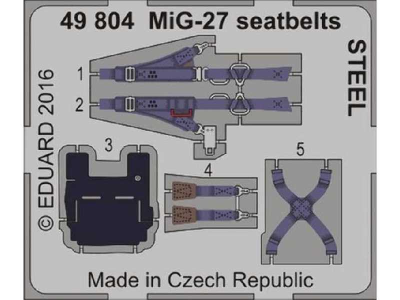 MiG-27 seatbelts STEEL 1/48 - Trumpeter - zdjęcie 1 MiG-27 seatbelts STEEL 1/48 - Trumpeter - zdjęcie 1