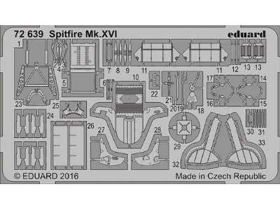 Spitfire Mk. XVI 1/72 - Eduard - zdjęcie 1