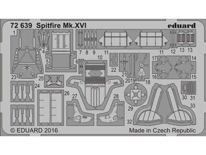 Spitfire Mk. XVI 1/72 - Eduard - zdjęcie 1