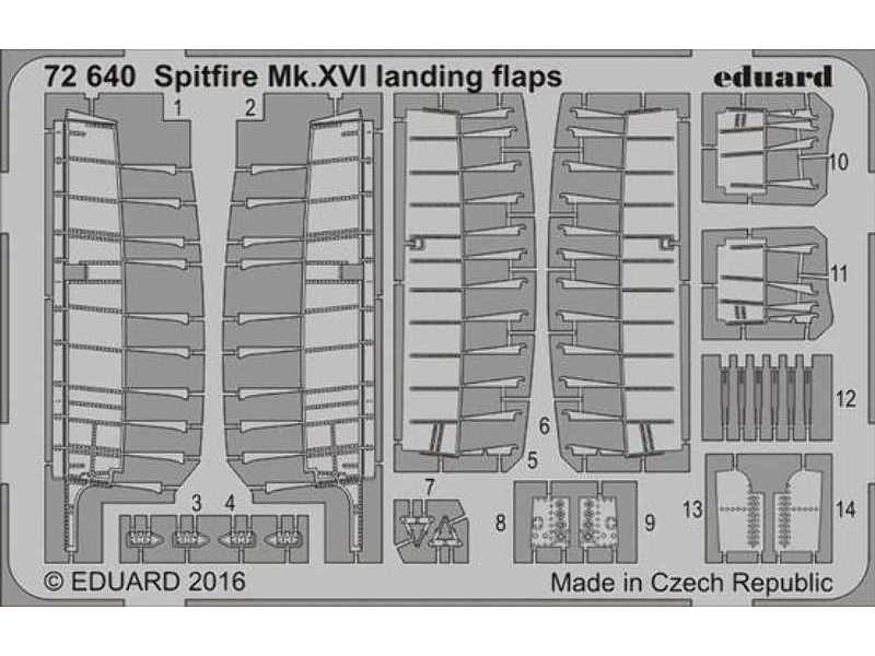 Spitfire Mk. XVI landing flaps 1/72 - Eduard - zdjęcie 1 Spitfire Mk. XVI landing flaps 1/72 - Eduard - zdjęcie 1
