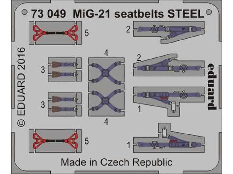 MiG-21 seatbelts STEEL 1/72 - zdjęcie 1 MiG-21 seatbelts STEEL 1/72 - zdjęcie 1