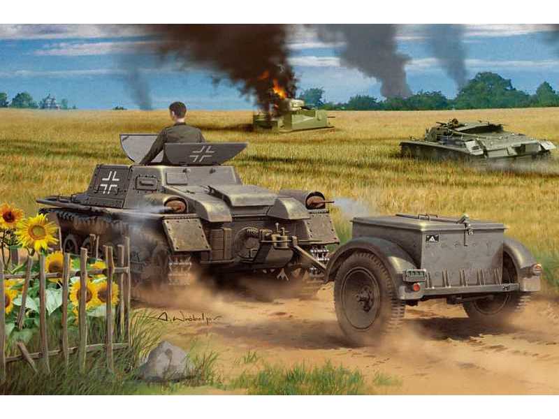 Ciągnik amunicyjny Panzer I Ausf A z przyczepą - zdjęcie 1 Ciągnik amunicyjny Panzer I Ausf A z przyczepą - zdjęcie 1