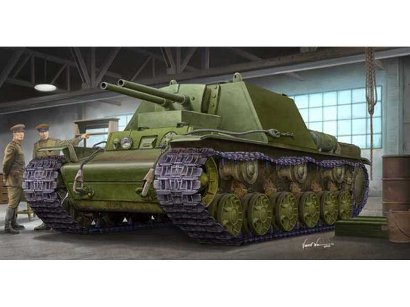 KV-7 (obiekt 227) - sowiecki ciężki czołg - zdjęcie 1 KV-7 (obiekt 227) - sowiecki ciężki czołg - zdjęcie 1