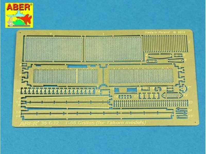 Siatki do radzieckigo średniego czołgu T-55AM i T-55AMV - zdjęcie 1 Siatki do radzieckigo średniego czołgu T-55AM i T-55AMV - zdjęcie 1