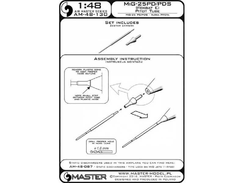 MiG-25PD/PDS (Foxbat E) - Rurka Pitota - zdjęcie 1