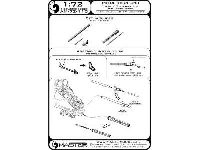 Mi-24 (Hind D/E) - karabin JakB-12.7 i sonda DUAS (metalowe i ży - zdjęcie 1