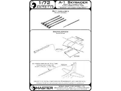 A-1 Skyraider - lufy działek 20mm z tłumikami płomieni i Rurka P - zdjęcie 1