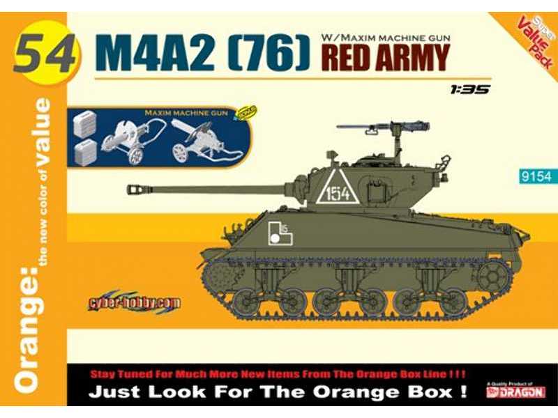 Sherman M4A2 (76) Armia Czerwona + karabin maszynowy Maxim - zdjęcie 1 Sherman M4A2 (76) Armia Czerwona + karabin maszynowy Maxim - zdjęcie 1