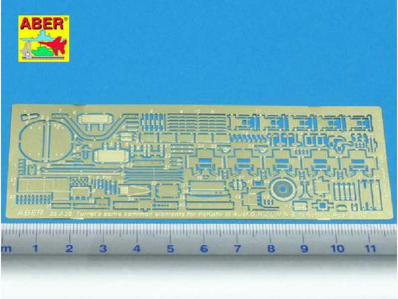 Wspólne elementy do wieży Pz.III G,H,J,L,M,N oraz Pz.IV E,F,G - zdjęcie 1