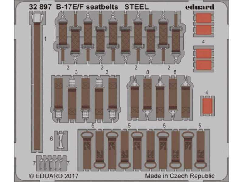 B-17E/ F seatbelts STEEL 1/32 - Hk Models - zdjęcie 1