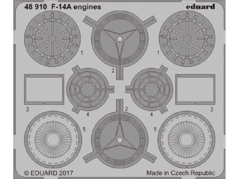 F-14A engines 1/48 - Tamiya - zdjęcie 1