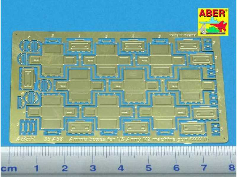 Skrzynki amunicyjne do Browninga M2 (IIWŚ) - el. fototrawione - zdjęcie 1