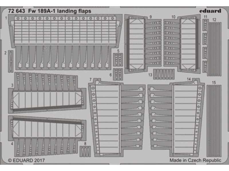 Fw 189A-1 landing flaps 1/72 - Icm - zdjęcie 1 Fw 189A-1 landing flaps 1/72 - Icm - zdjęcie 1