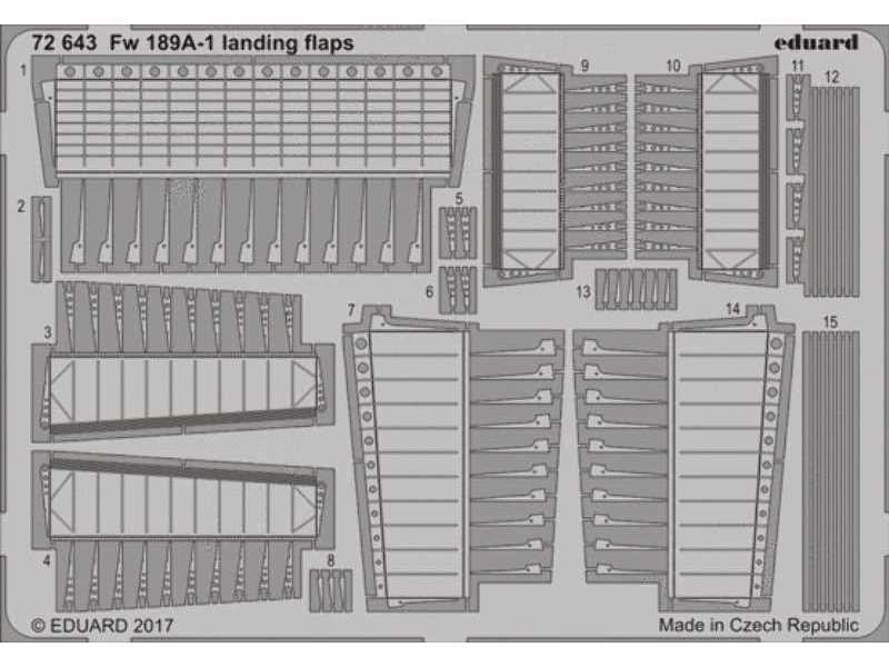 Fw 189A-1 landing flaps 1/72 - Icm - zdjęcie 1