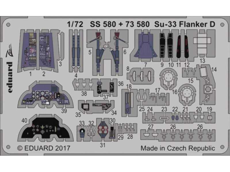 Su-33 Flanker D 1/72 - Zvezda - zdjęcie 1 Su-33 Flanker D 1/72 - Zvezda - zdjęcie 1