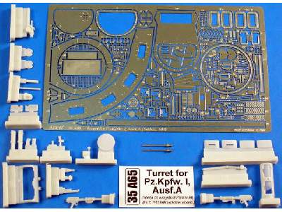Wieża do wszystkich Panzer I Ausf. A - el. fototrawione - zdjęcie 1