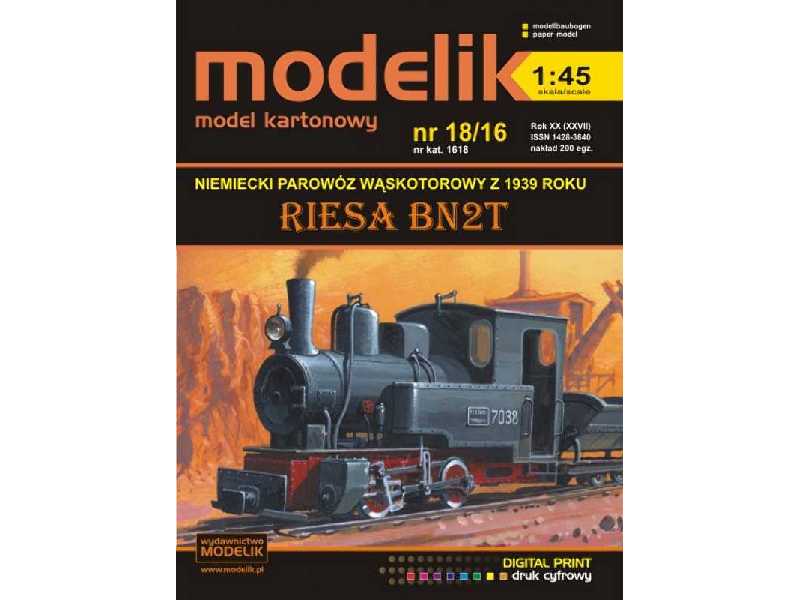 RIESA Bn2t Niemiecki parowóz wąskotorowy z 1939 roku - zdjęcie 1 RIESA Bn2t Niemiecki parowóz wąskotorowy z 1939 roku - zdjęcie 1
