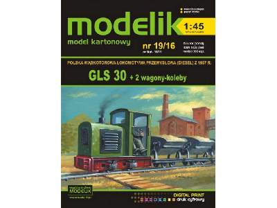 GLS 30 + 2 wagony-koleby Polski wąskotorowy pociąg przemysłowy z - zdjęcie 1