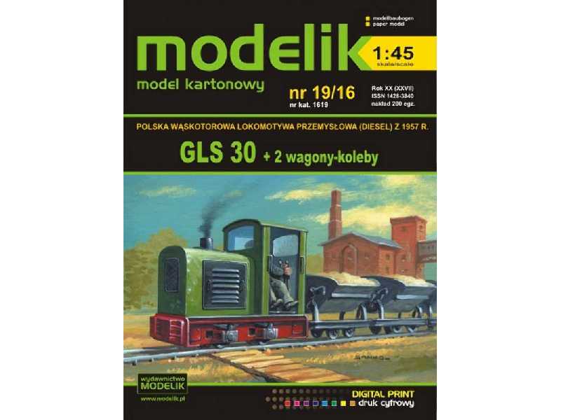 GLS 30 + 2 wagony-koleby Polski wąskotorowy pociąg przemysłowy z - zdjęcie 1 GLS 30 + 2 wagony-koleby Polski wąskotorowy pociąg przemysłowy z - zdjęcie 1