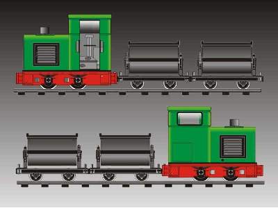 GLS 30 + 2 wagony-koleby Polski wąskotorowy pociąg przemysłowy z - zdjęcie 5