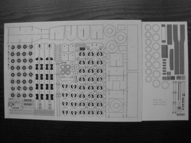 Px29 1:45 Wręgi, koła, detale, grawerowane pomosty i tabliczki - zdjęcie 1