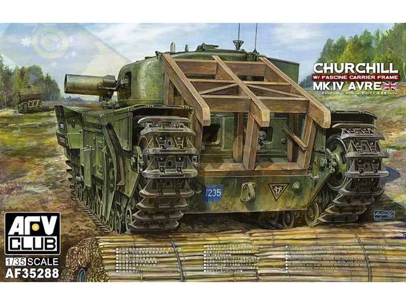 Churchill Mk IV Avre z ramą do transportu faszyny - zdjęcie 1 Churchill Mk IV Avre z ramą do transportu faszyny - zdjęcie 1