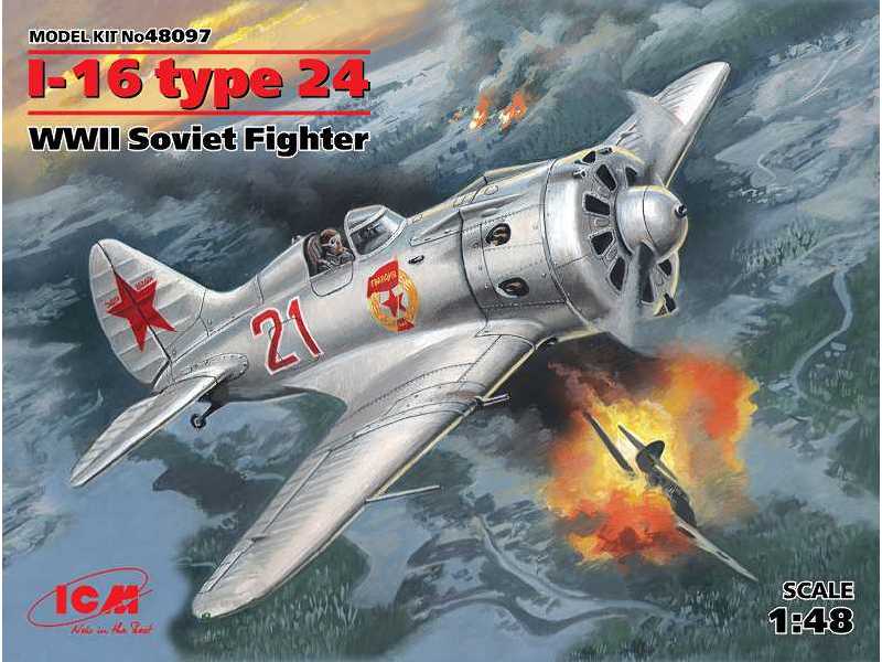 I-16 typ 24 - sowiecki myśliwiec II W.Ś. - zdjęcie 1 I-16 typ 24 - sowiecki myśliwiec II W.Ś. - zdjęcie 1