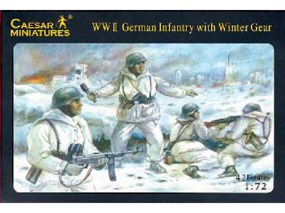 Figurki Niemiecka piechota w zimowych uniformach II W. Ś. - zdjęcie 1
