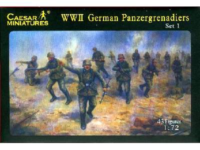 Figurki Niemieccy grenadierzy pancerni - II W. Ś. - zdjęcie 1