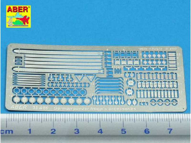 Akcesoria do niemieckich czołgistów - el. fototrawione - zdjęcie 1